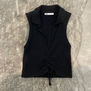 Cropped Polo Tank